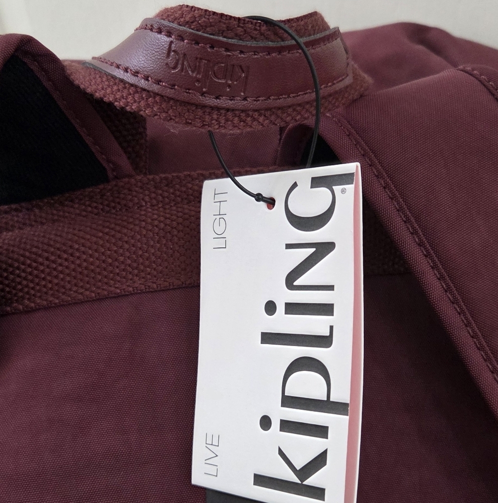 Kipling Fiona Medium Backpack In Wine Red - Picture 13 of 13